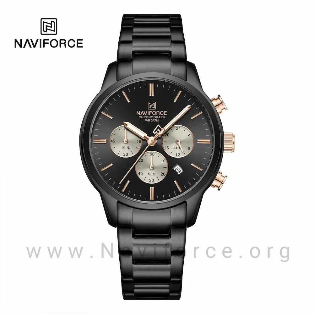 ساعت مچی مردانه نیوی فورس Naviforce NF 8076 B/RG/B