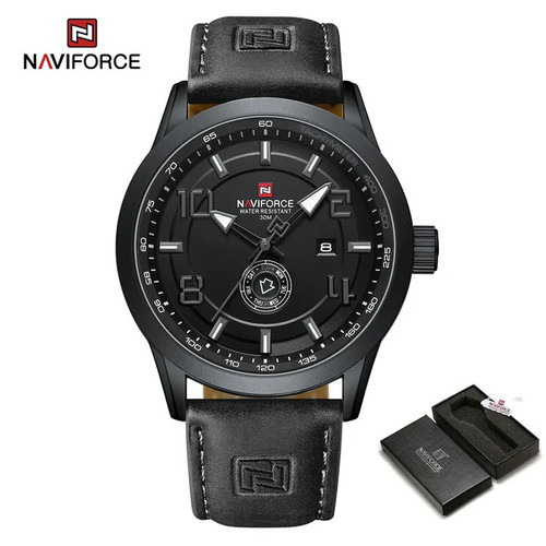 ساعت مچی اورجینال مردانه ناوی فورس|Naviforce|نوی فورس|نیوی فورس مشکی | مشکی| مشکی| کد رفرنس NF9229